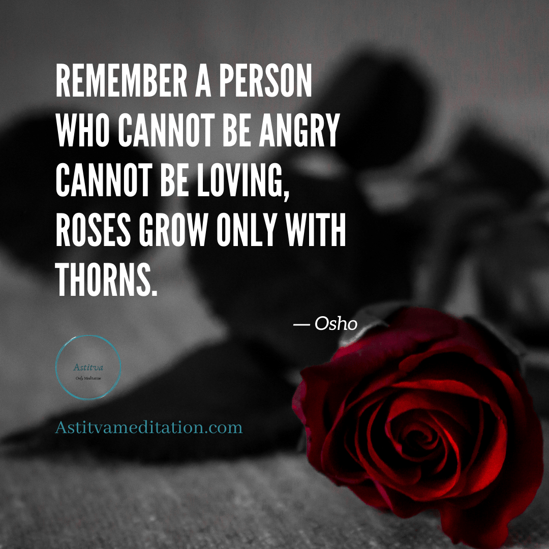 Roses grow only with thorns ~&nbsp;Osho