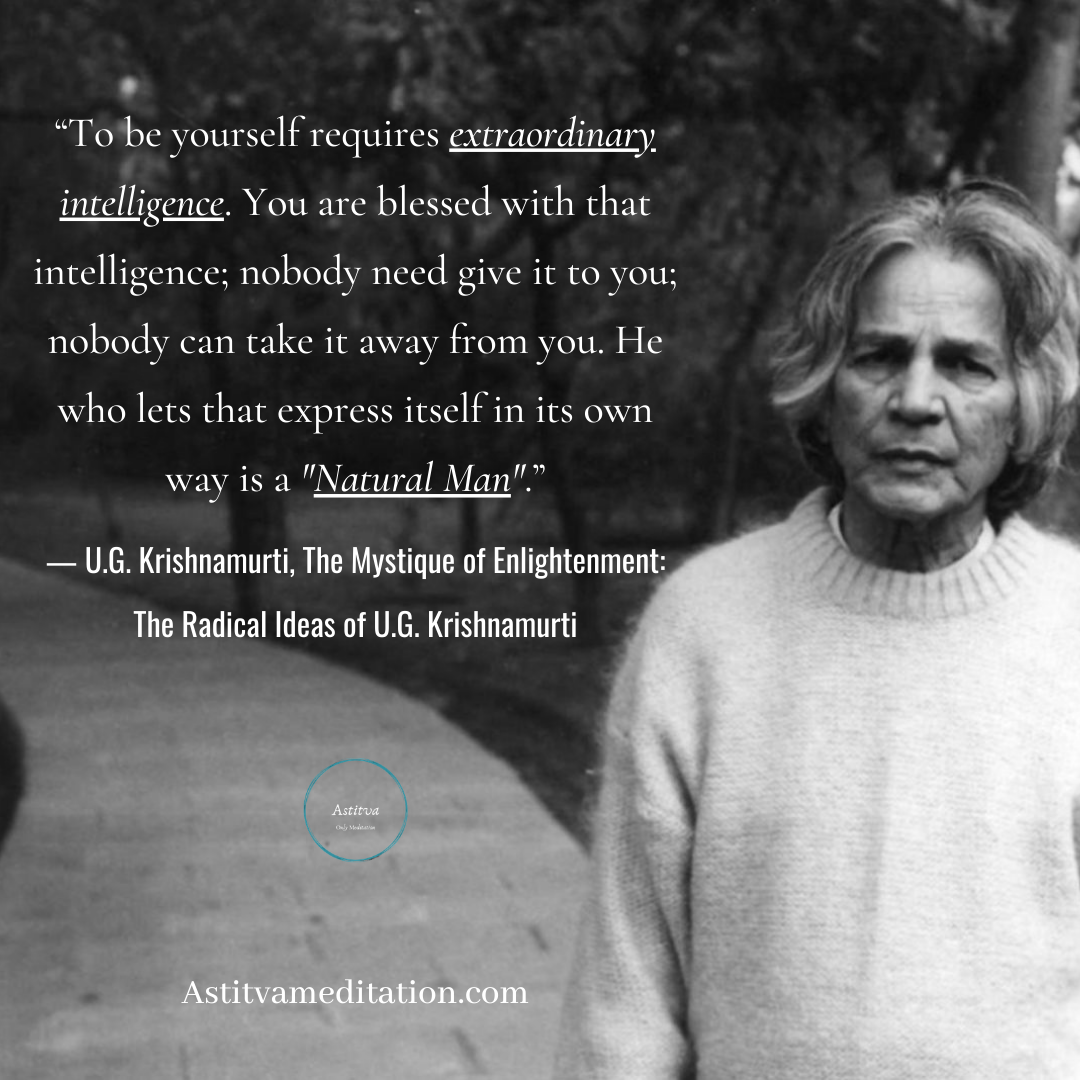 Natural Man ~ U. G.&nbsp;Krishnamurti