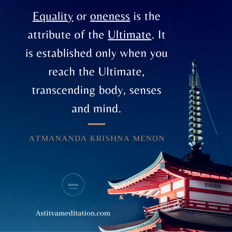Attribute of the ultimate ~ Atmananda Krishna&nbsp;Menon