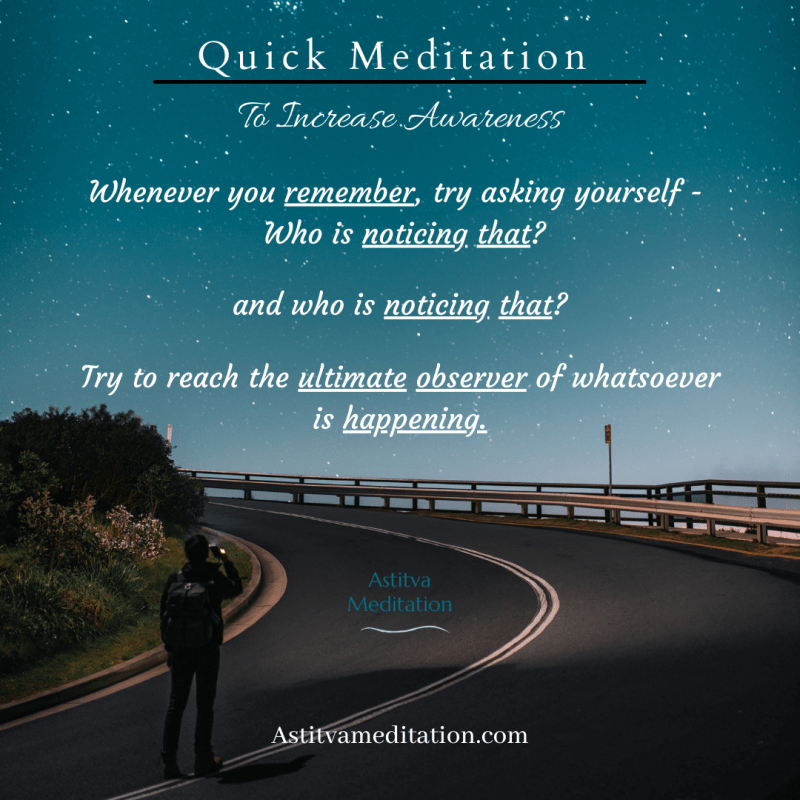 Quick Meditation ~ Ultimate&nbsp;Observer