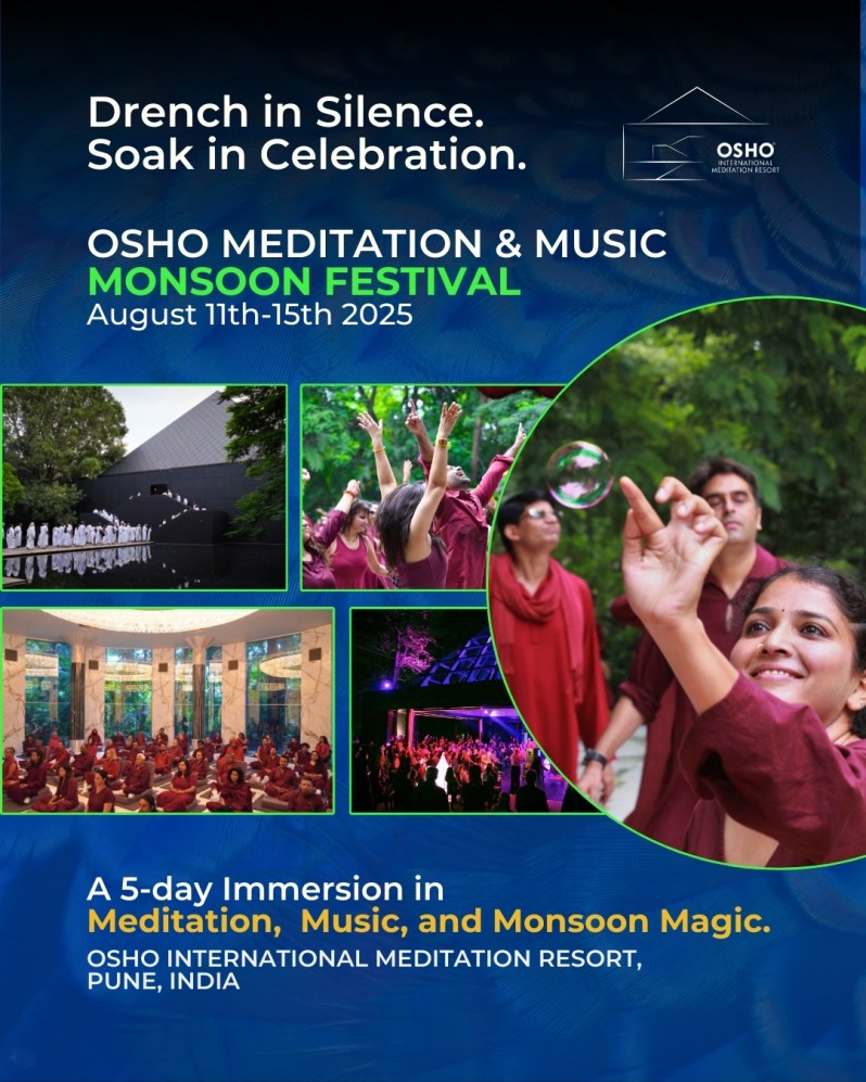 Osho Meditation and Music Monsoon Festival in India August&nbsp;2025